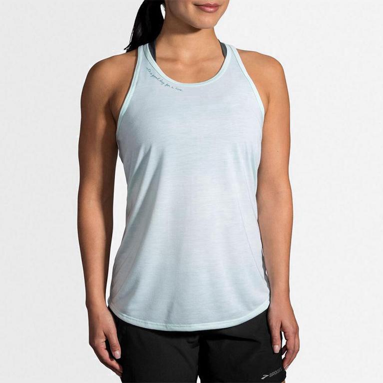 Brooks Distance Graphic Australia - Women's Running Tank Top - White (542173-NTO)